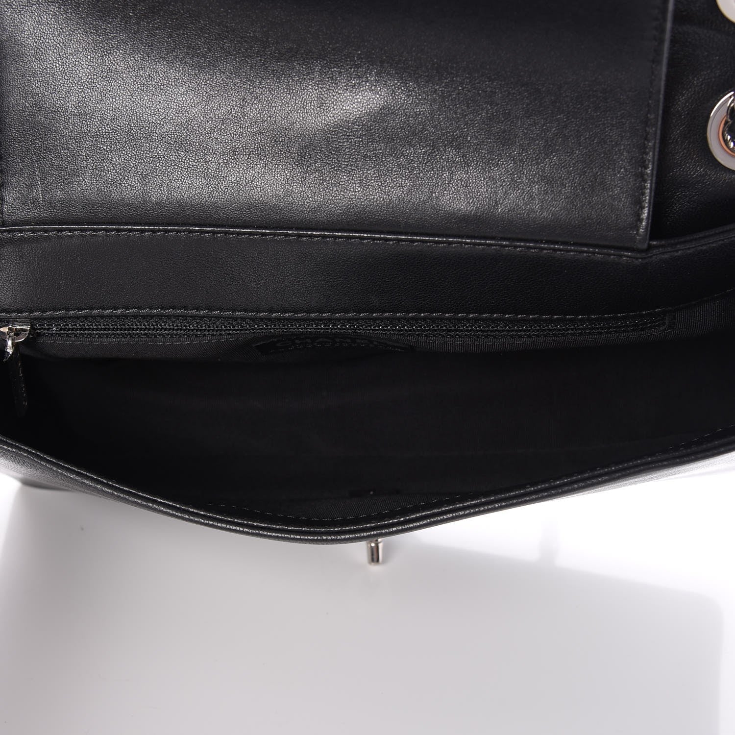 Chanel Sheepskin Quilted Vintage Mademoiselle Flap Black 5 of 8