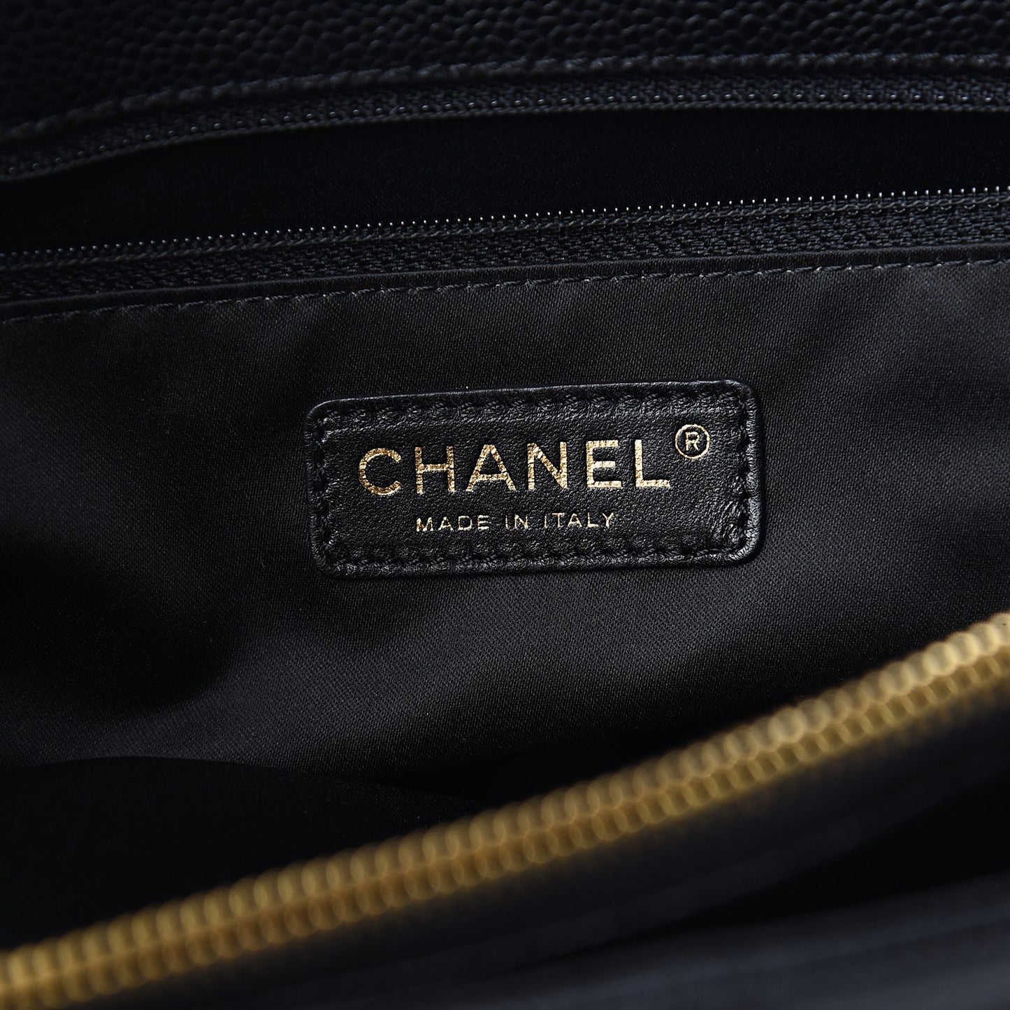 Caviar Quilted Grand Shopping Tote GST Black