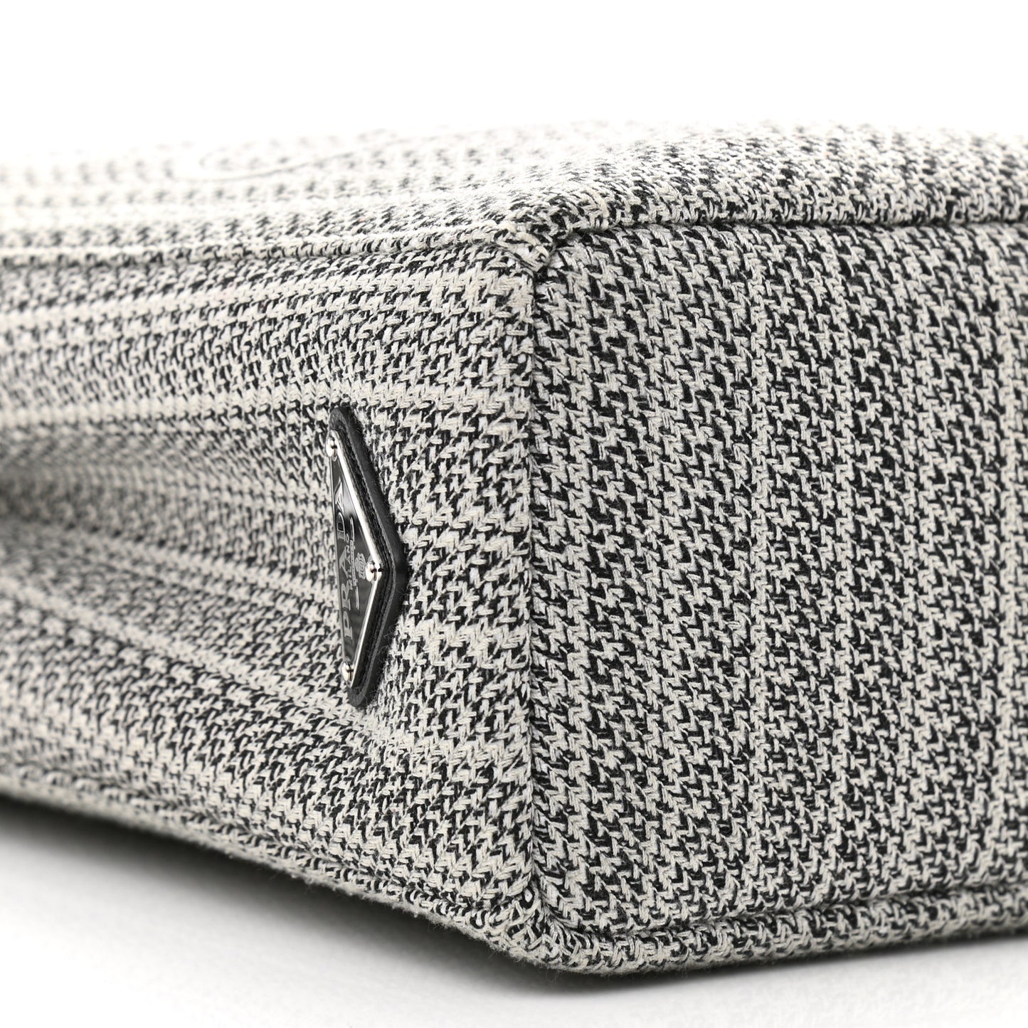 Jacquard Logo Embroidered Small Tote Black Talco