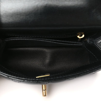 Chanel Calfskin Quilted Extra Mini Coco Handle Flap Black 5 of 11