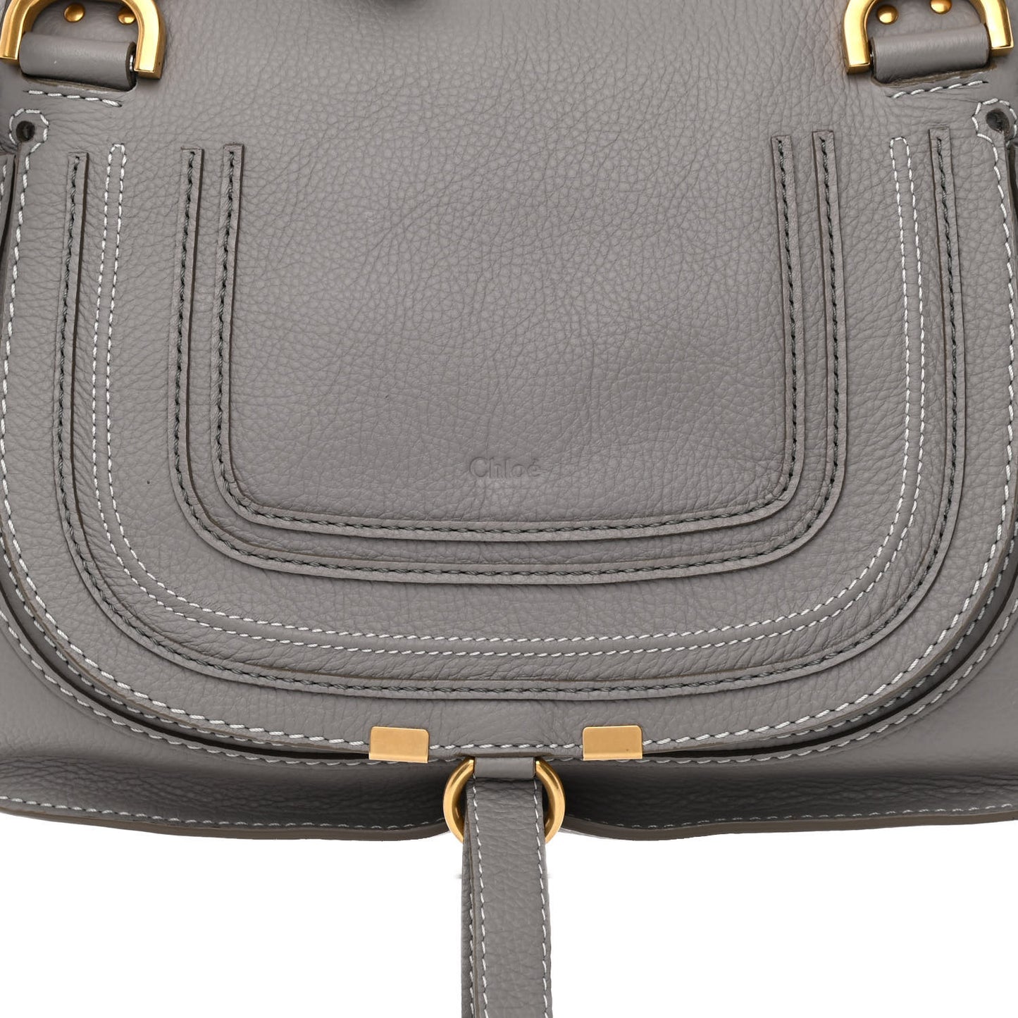 Calfskin Medium Marcie Satchel Cashmere Grey