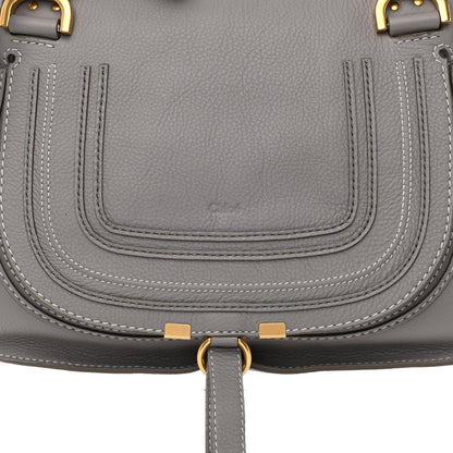 Chloe Calfskin Medium Marcie Satchel Cashmere Grey 8 of 11