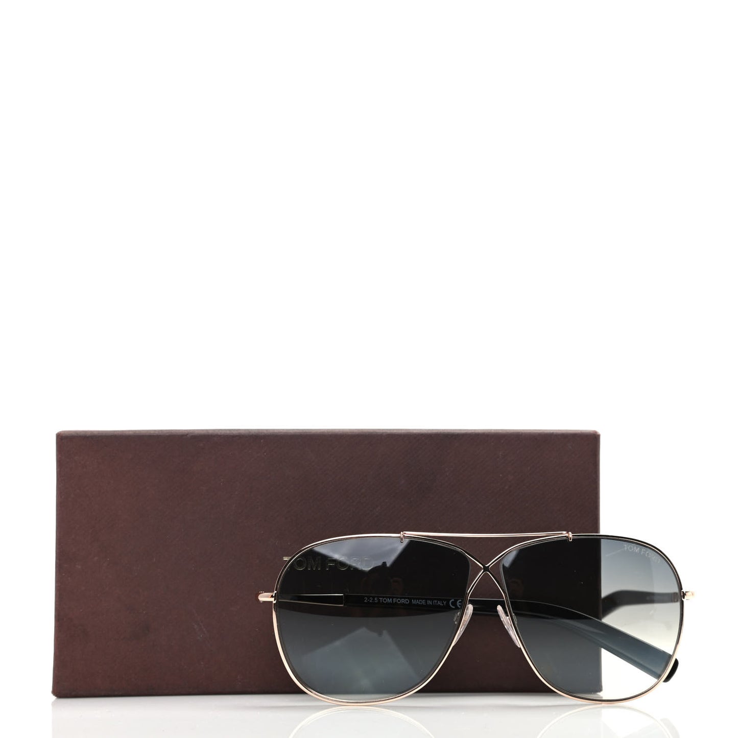 Aviator April TF393 Sunglasses Black
