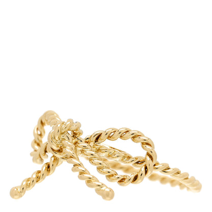 Tiffany 18K Yellow Gold Twist Bow Ring 47 4 3 of 5