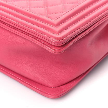 Chanel Calfskin Quilted Large Boy Flap Pink 9 of 11
