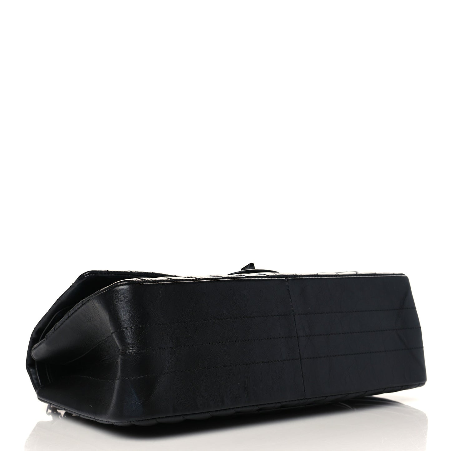 Aged Calfskin Chevron Quilted 2.55 Reissue 226 So Black