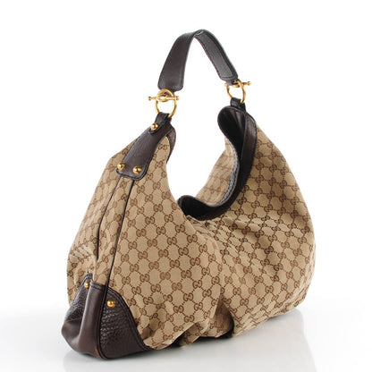 Gucci Monogram Large Jockey Hobo Brown 3 of 7