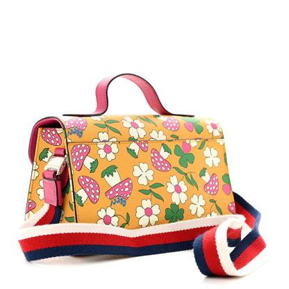 Gucci Canvas Childrens Flower Mushroom Print Shoulder Bag 3 of 11