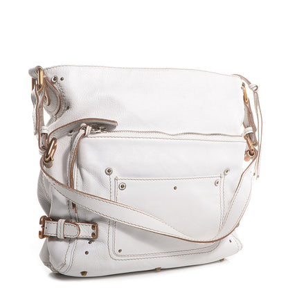 Chloe Leather Large Paddington Shoulder Bag White 3 of 8
