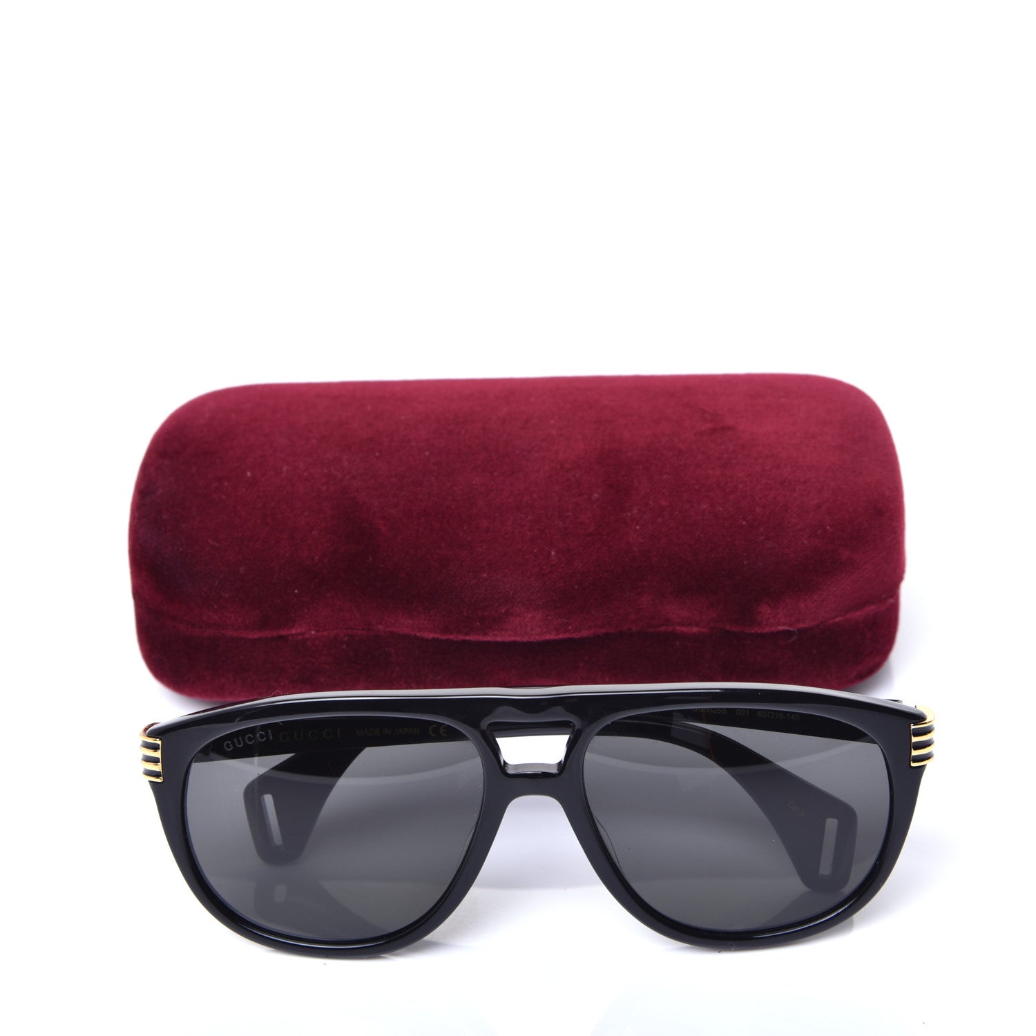 Gucci Acetate Aviator Sunglasses GG0525S Black 8 of 8