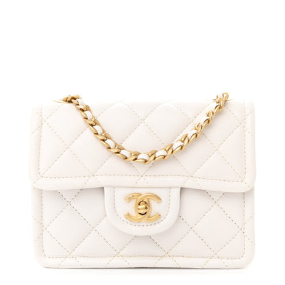 Chanel Caviar Quilted Mini Sweet Classic Flap White 1 of 12