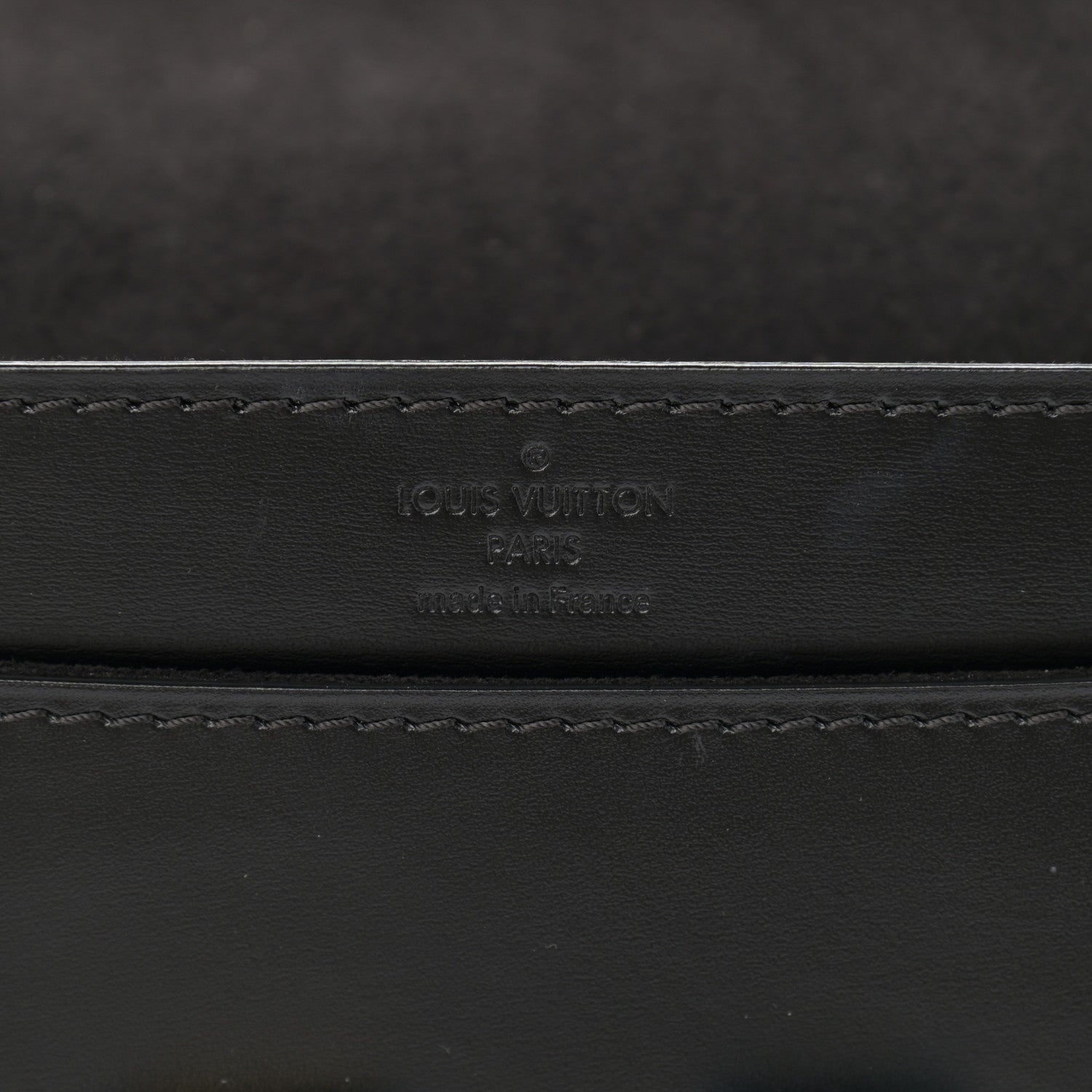 Louis Vuitton Calfskin Chain Louise MM Black 6 of 10