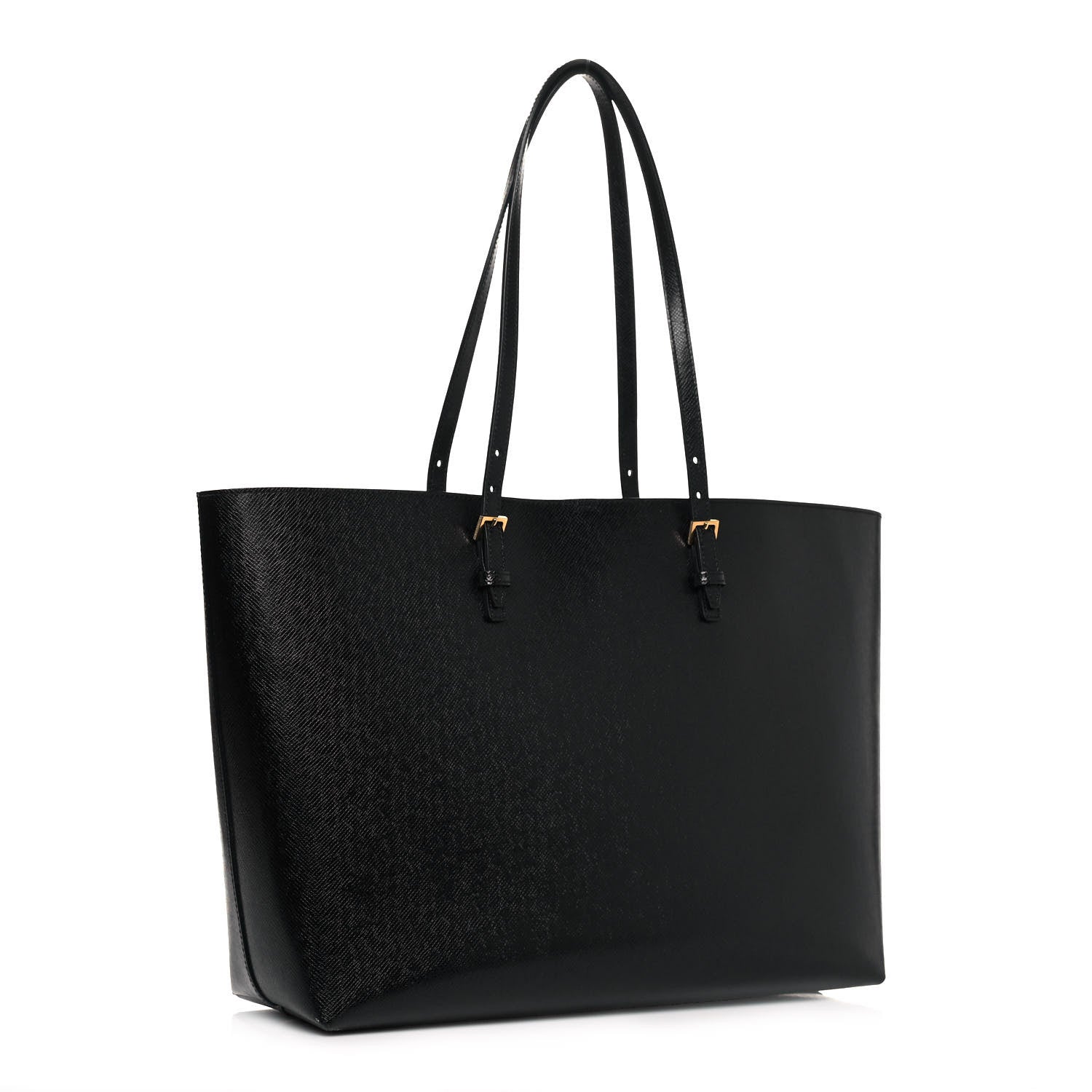 Saint Laurent Calfskin Large Shopping Tote Black 3 of 13