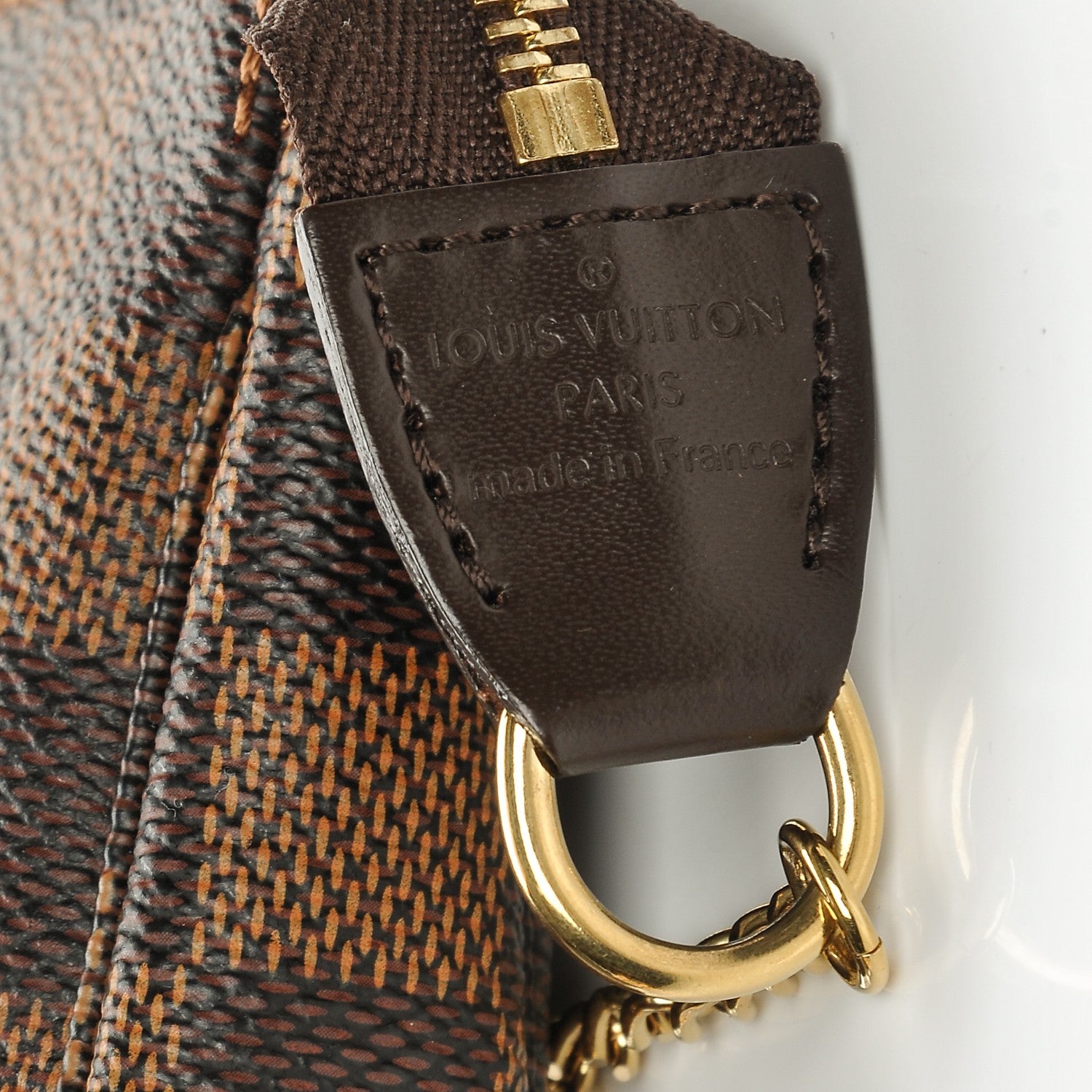 Louis Vuitton Damier Ebene Mini Pochette Accessories 6 of 8