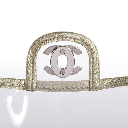 Chanel Vinyl Naked Classic Flap Gold 8 of 8