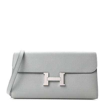 Hermes Evercolor Constance Wallet To Go Bleu Glacier 1 of 6