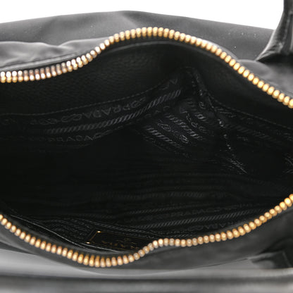 Prada Tessuto Nylon Vitello Daino Tote Black 4 of 8