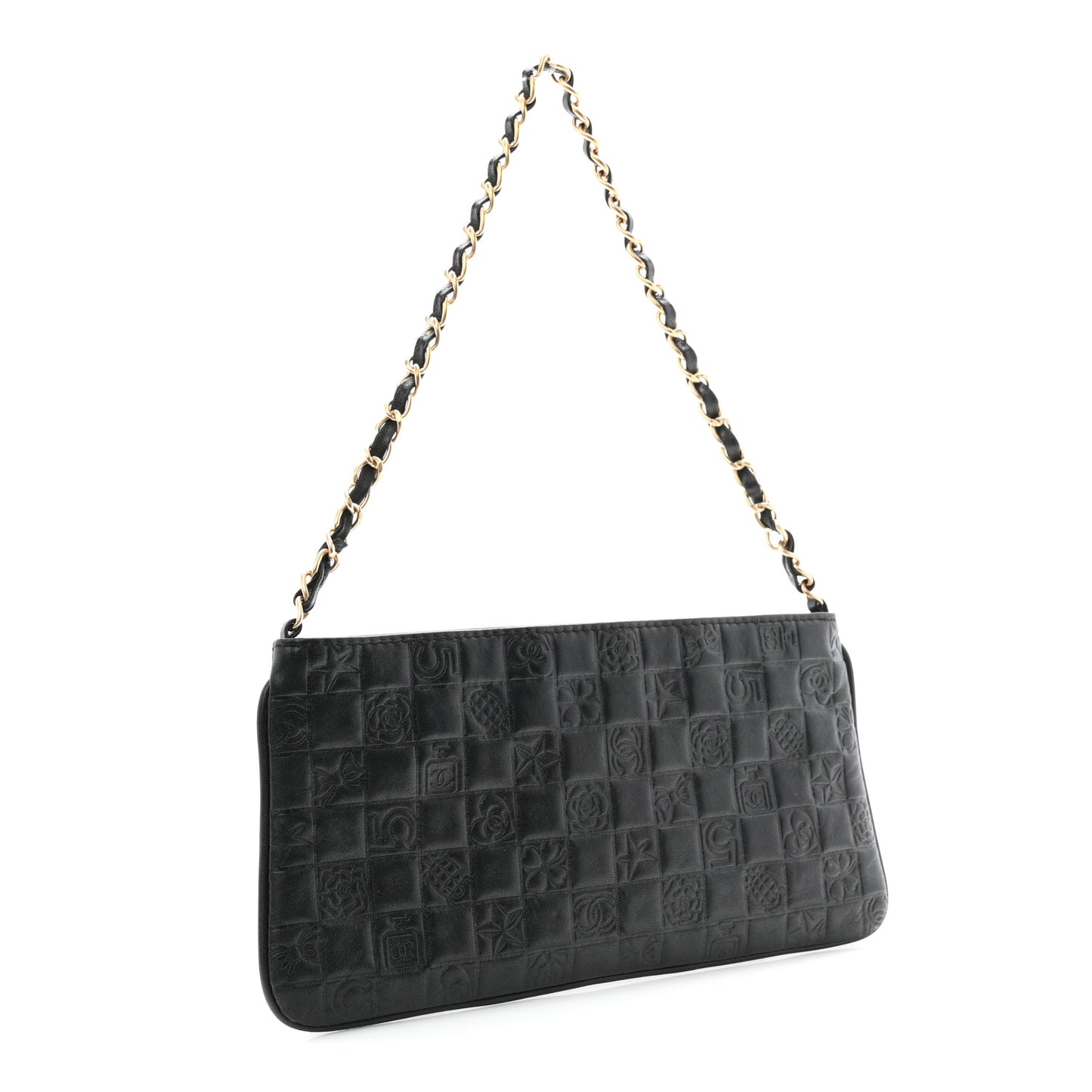 Lambskin Precious Symbols Pochette Black