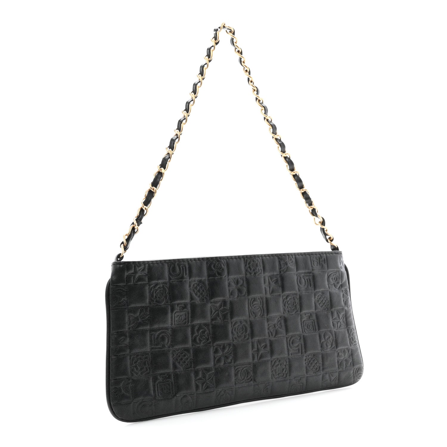 Chanel Lambskin Precious Symbols Pochette Black 3 of 10