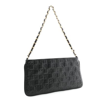 Chanel Lambskin Precious Symbols Pochette Black 3 of 10