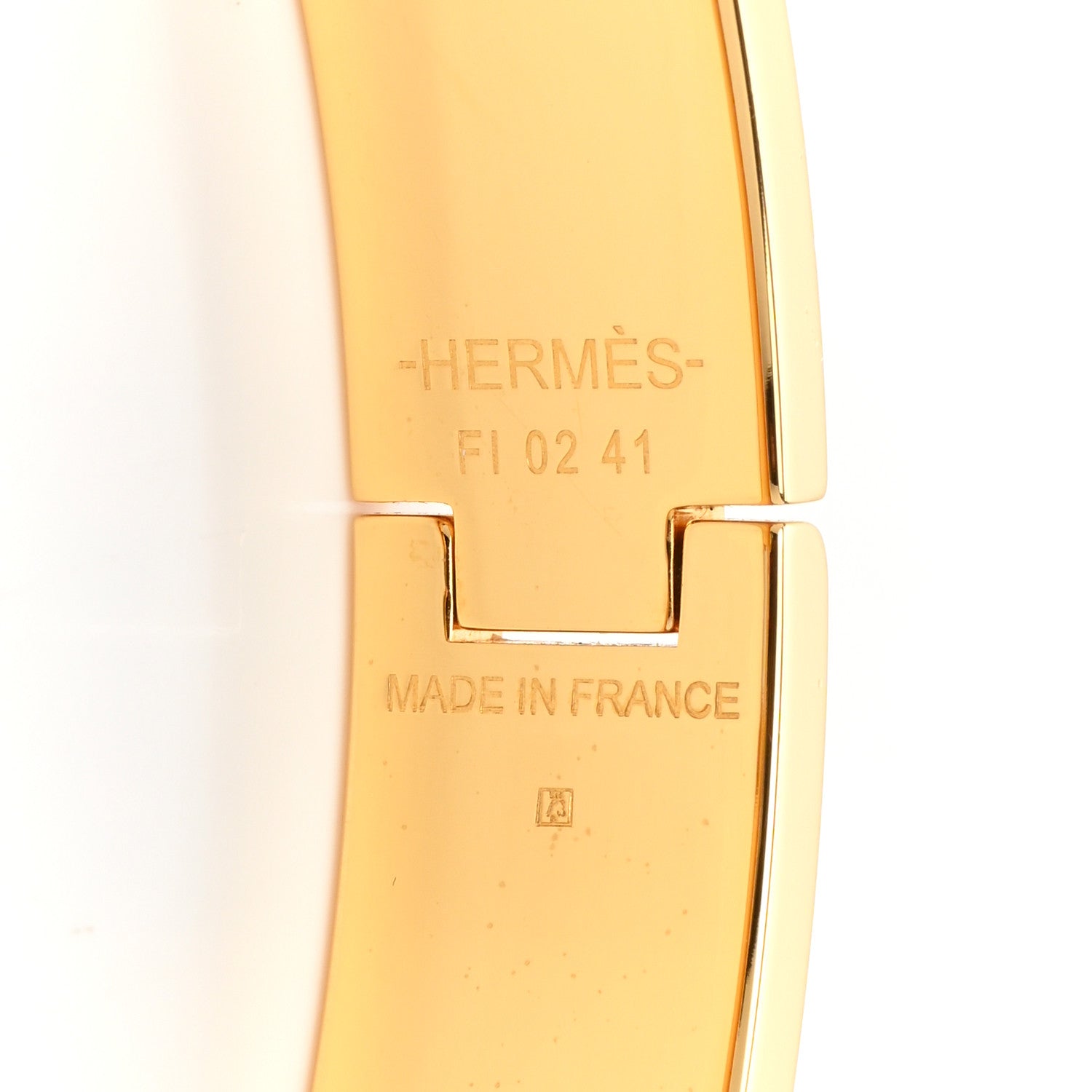 Hermes Enamel Narrow Clic Clac H Bracelet PM White 4 of 5