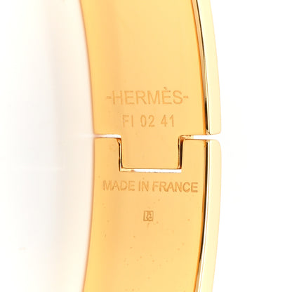 Hermes Enamel Narrow Clic Clac H Bracelet PM White 4 of 5