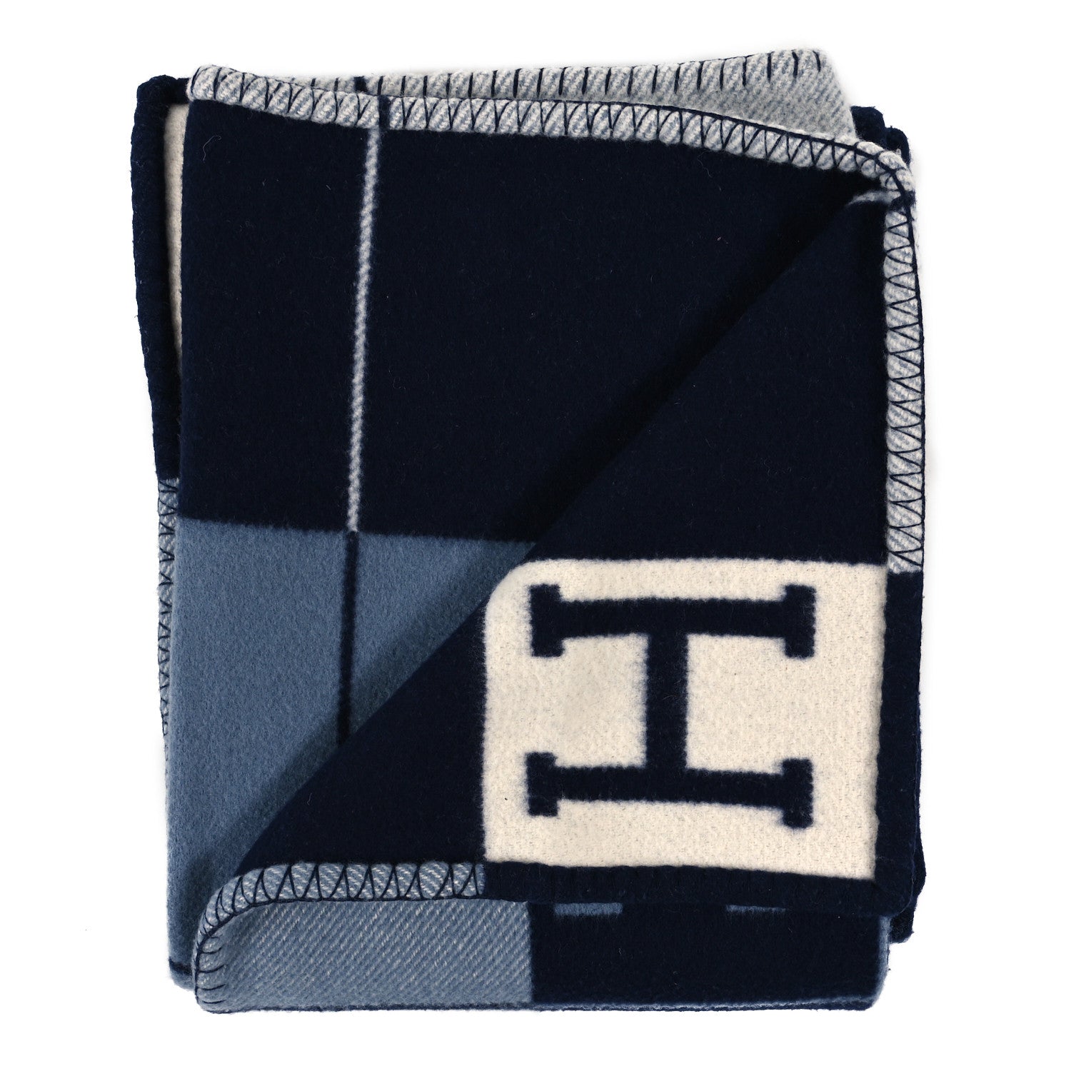 Hermes Wool Cashmere Avalon III Blanket Caban Ecru 2 of 3