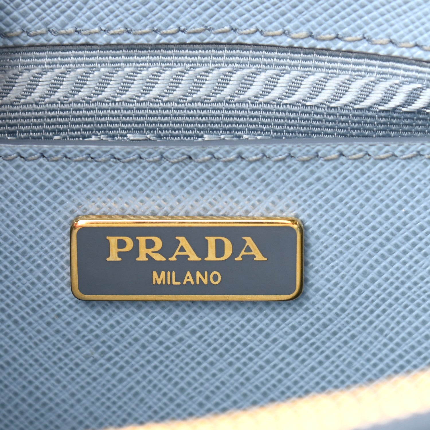 Prada Saffiano Micro Galleria Double Zip Tote Astrale 6 of 10