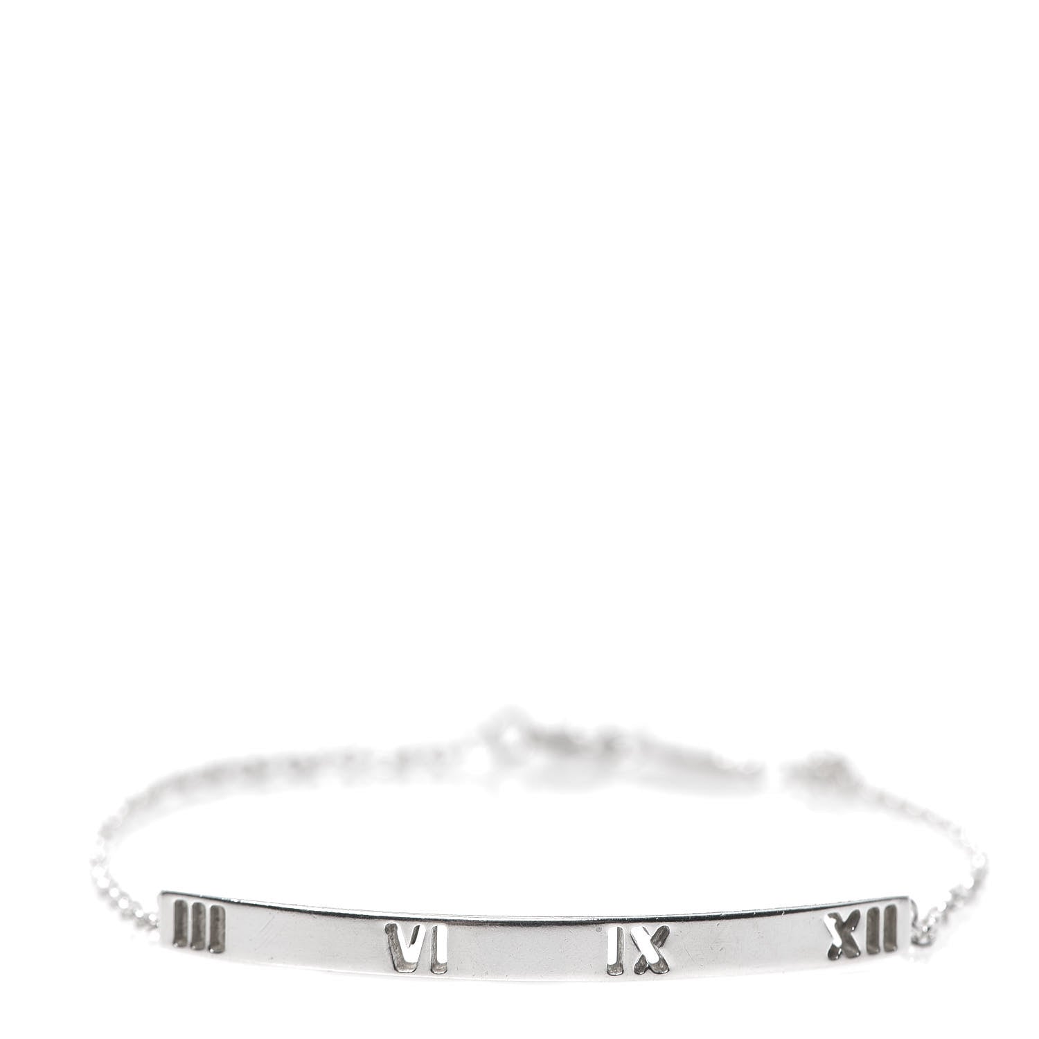 Tiffany Sterling Silver Atlas Bar Pierced Bracelet 1 of 5