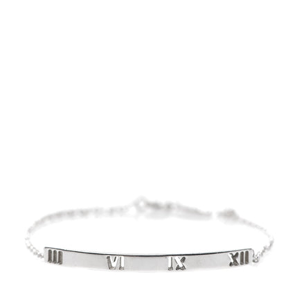 Tiffany Sterling Silver Atlas Bar Pierced Bracelet 1 of 5