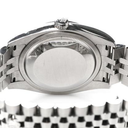 Rolex Stainless Steel 18K White Gold 36mm Oyster Perpetual Datejust Watch Blue Roman 116234 4 of 4