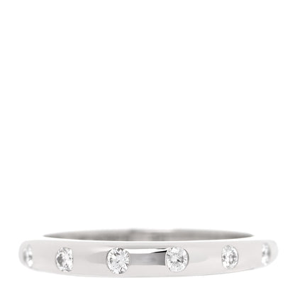 Bulgari Platinum Diamond Fedi Wedding Band Ring 46 3.75 1 of 7