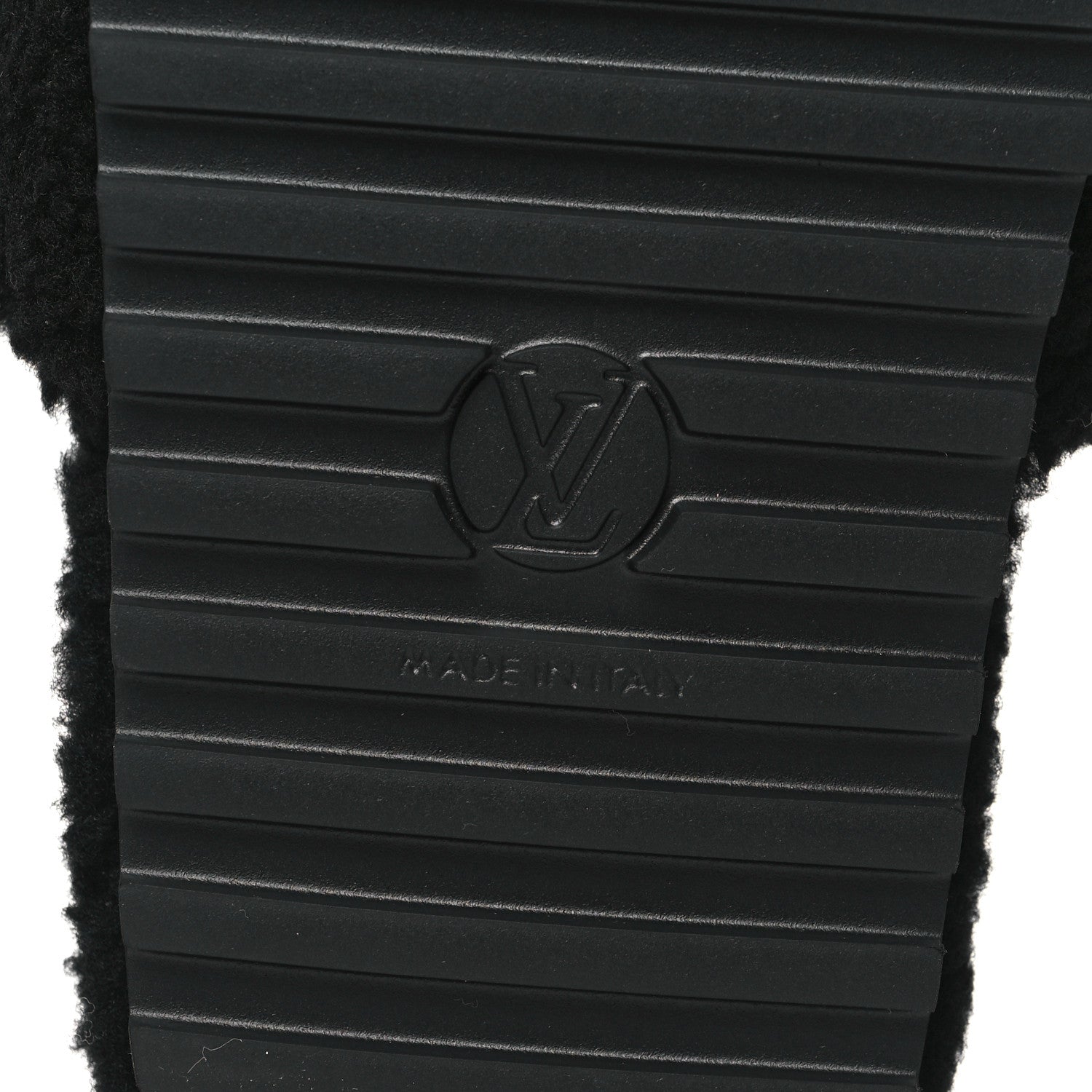 Louis Vuitton Shearling Monogram Giant Paseo Flat Comfort Mule 40 Black 6 of 8