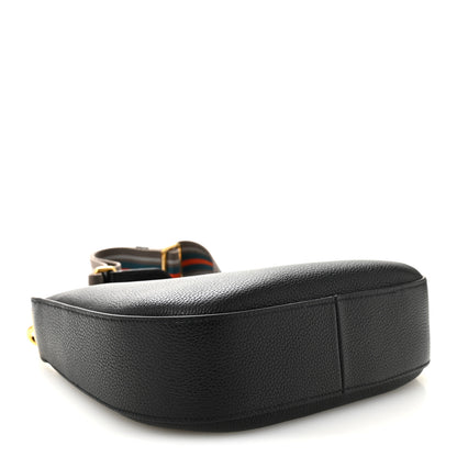 Prada Vitello Phenix Small Zippered Messenger Hobo Black 4 of 10