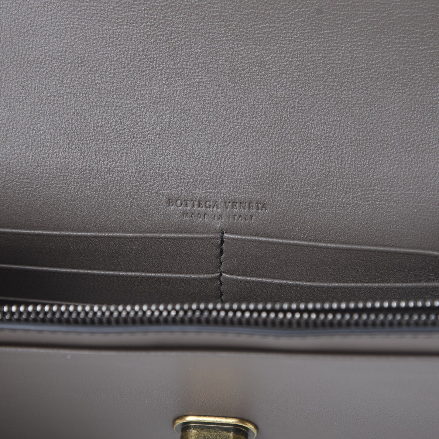 Nappa Intrecciato Ellittica Chain Wallet New Steel