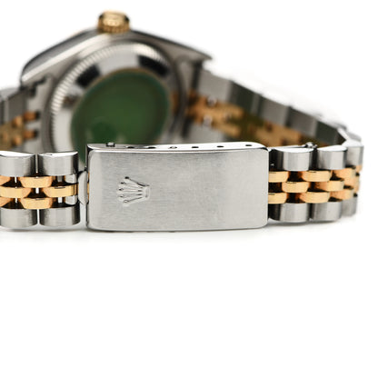 Rolex Stainless Steel 18K Yellow Gold Diamond 26mm Oyster Perpetual Datejust Watch Champagne 79173 5 of 6