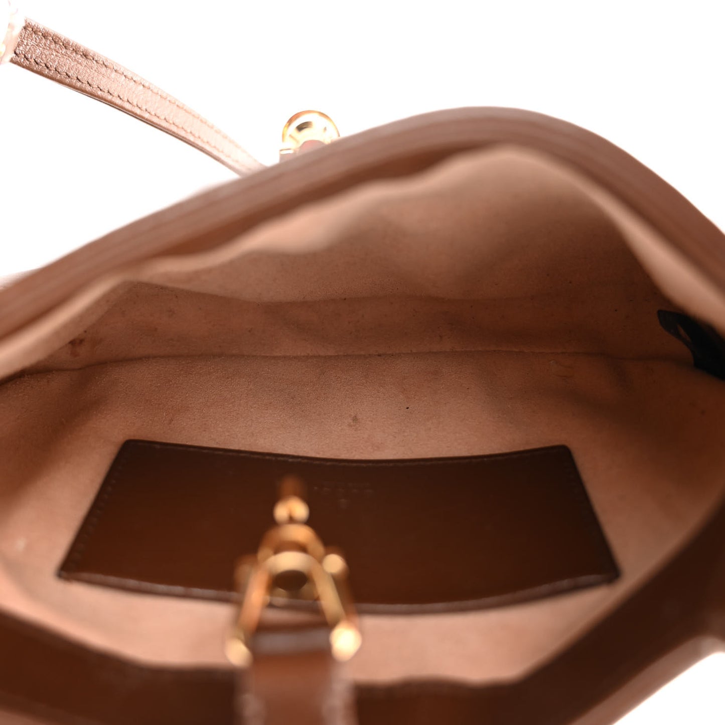 GG Supreme Monogram Azalea Calfskin Web Mini Jackie 1961 Hobo Beige Ebony Brown Sugar