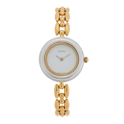 Gucci Stainless Steel 26mm Rice Link Interchangeable Bezel Quartz Watch 1 of 5