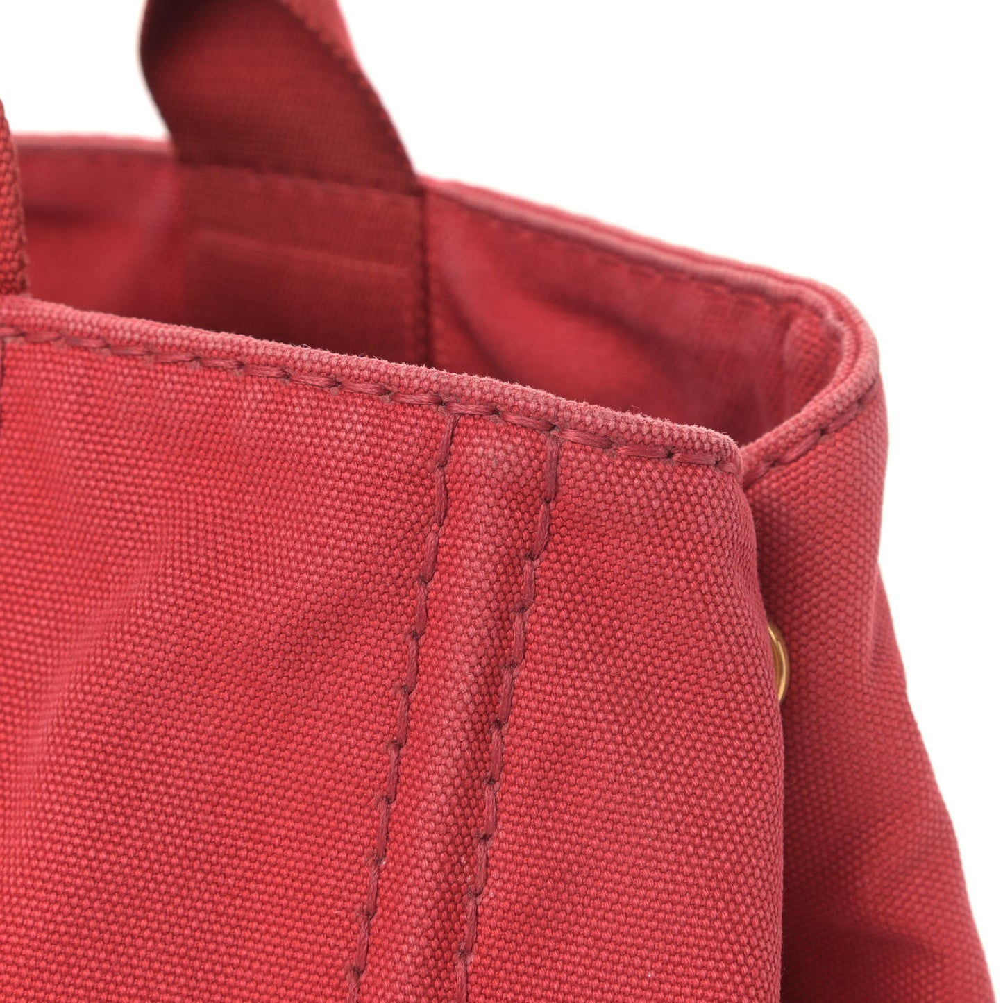 Canapa Logo Shopping Tote Rosso