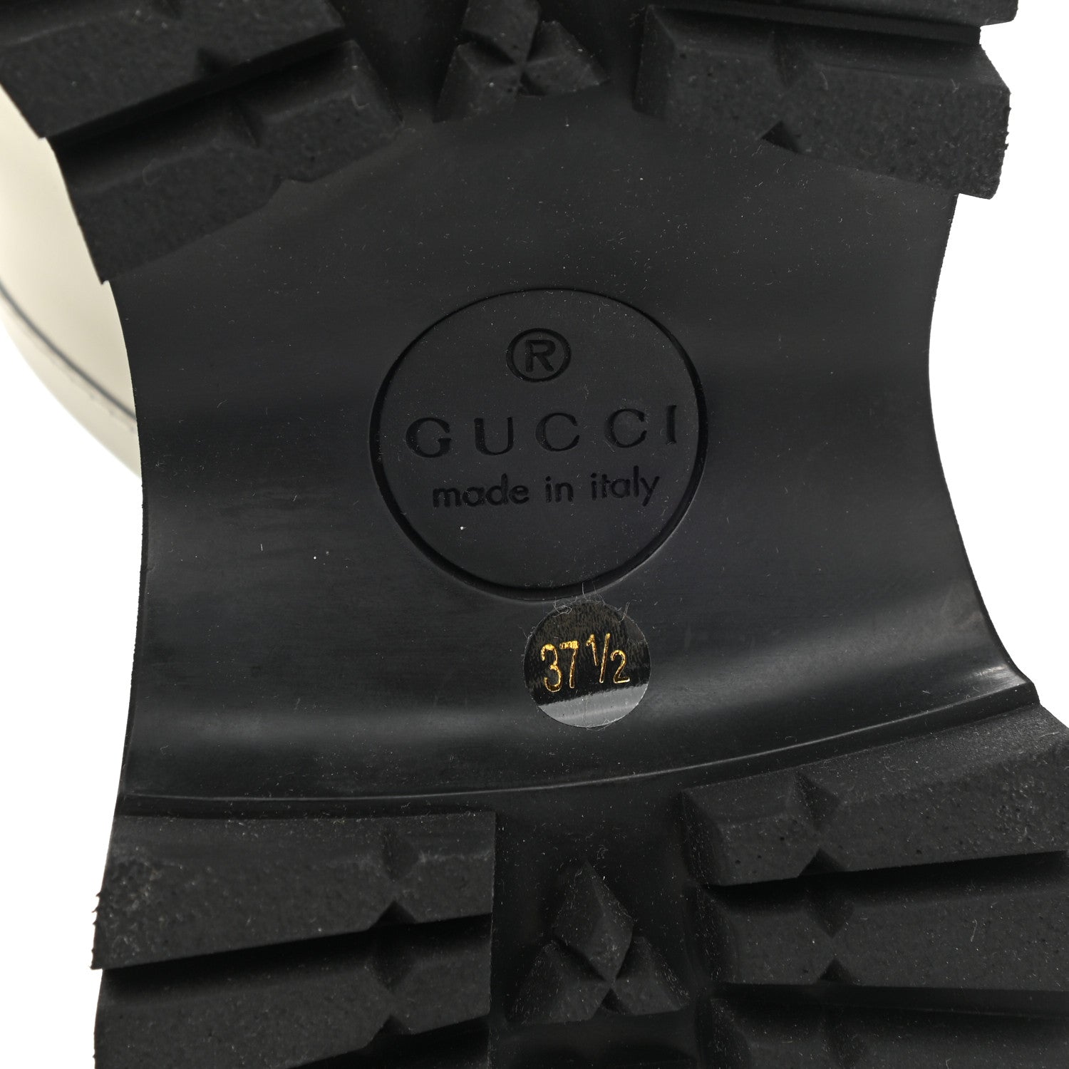 Gucci Cordovan Lux Womens Harald Horsebit Platform Slide Sandals 37.5 Dusty White 6 of 9