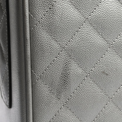 Chanel Metallic Caviar Quilted Coco Case Trolley Silver 12 of 13