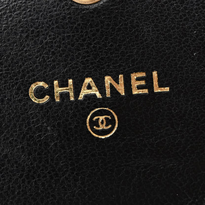Chanel Lambskin Quilted Chanel 19 Flap Coin Purse With Chain Black 7 of 15