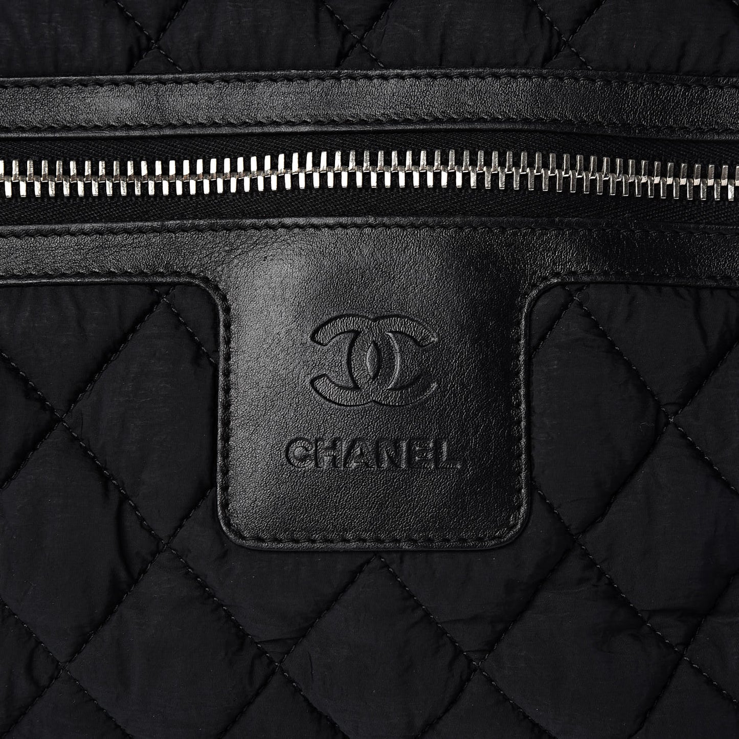 Nylon Quilted Coco Cocoon Bowler Black