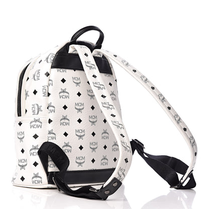 MCM Visetos Small Sprinkle Stud Stark Backpack White 3 of 10