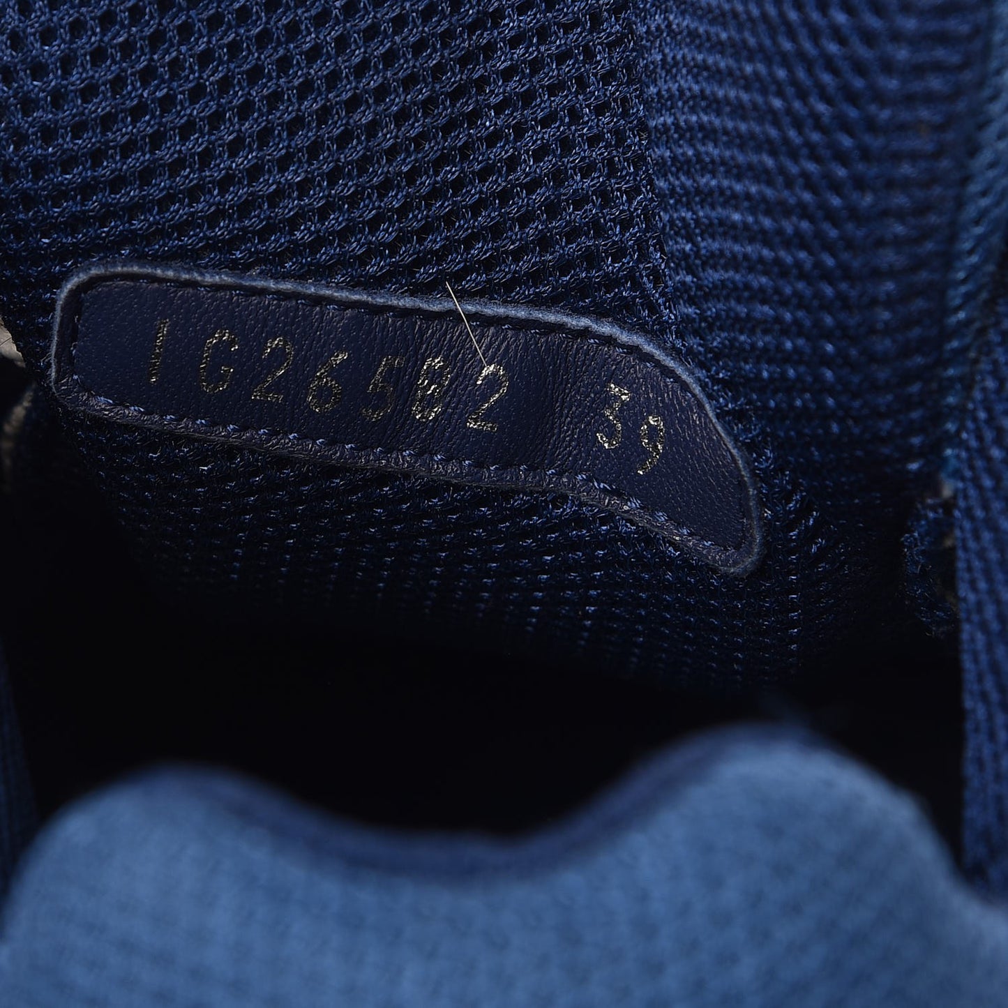 Suede Calfskin CC Sneakers 39 Blue Black