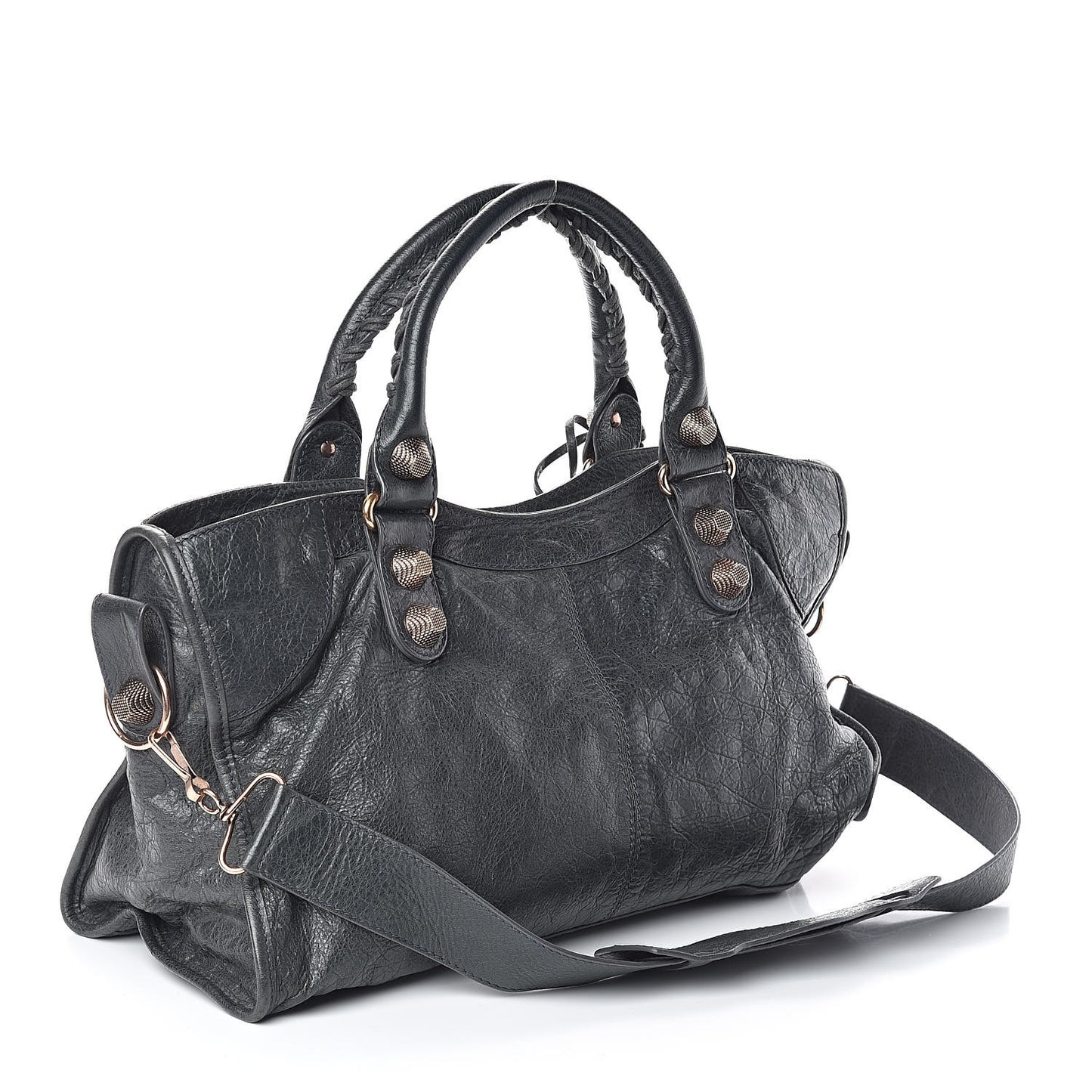 Agneau Giant 21 Rose Gold Hardware Part Time Anthracite