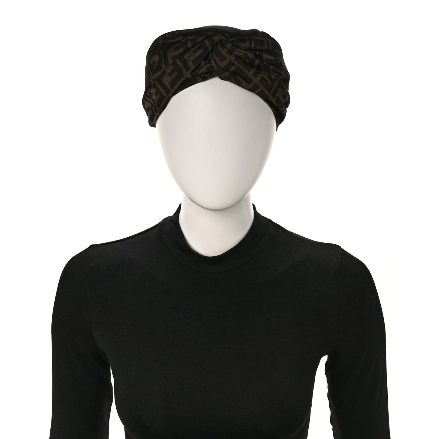 Silk FF Logo Headband Tobacco