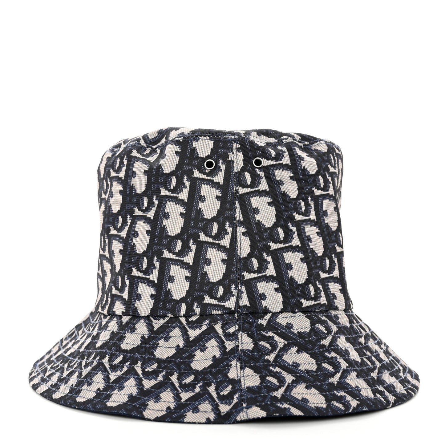 Polyester Cotton Oblique Teddy-D Brim Bucket Hat 57 Blue
