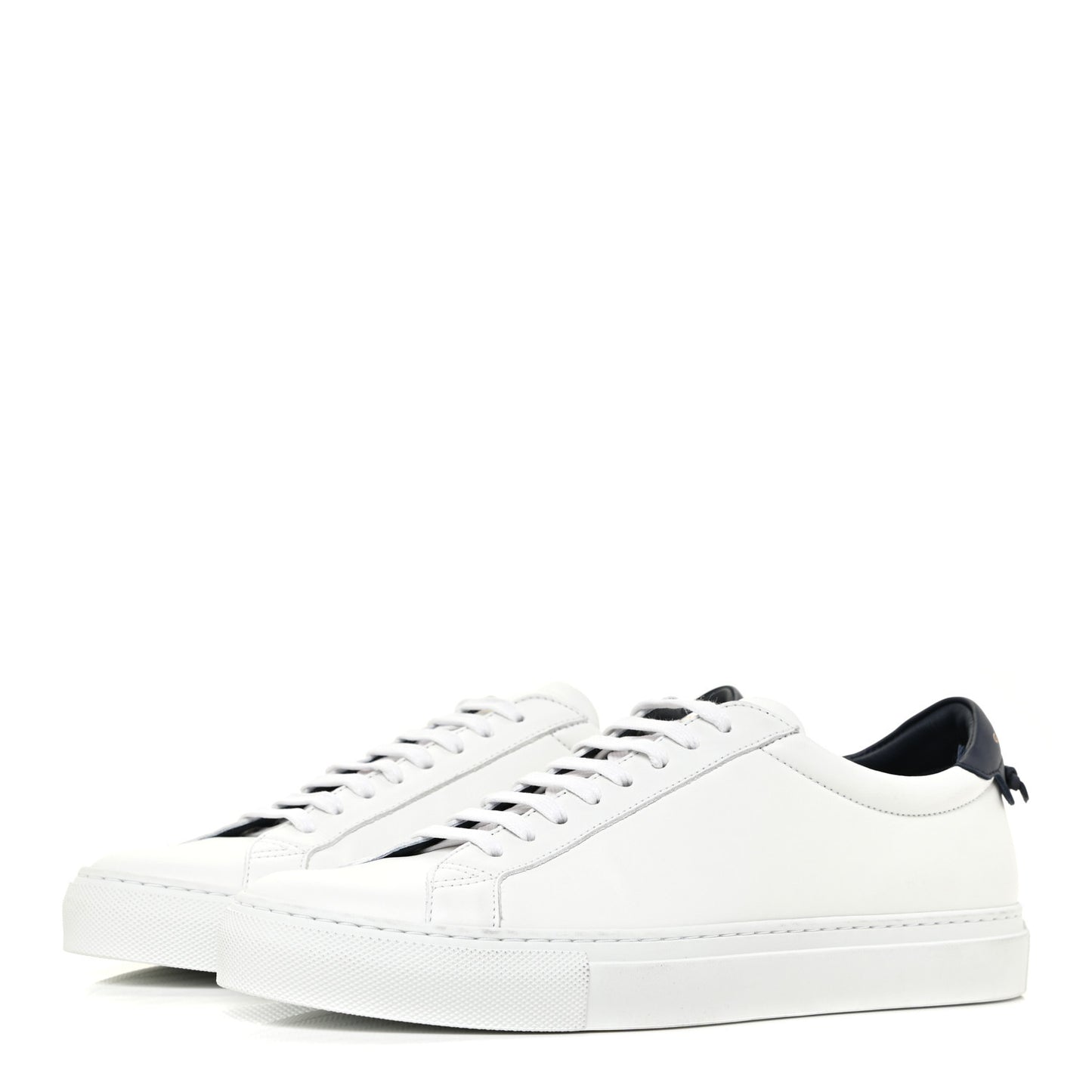 Calfskin Mens Urban Street Sneakers 41 White Navy