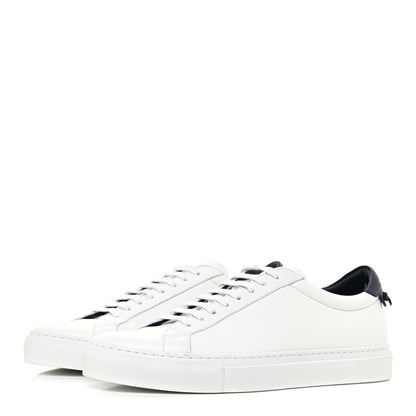 Givenchy Calfskin Mens Urban Street Sneakers 41 White Navy 3 of 10